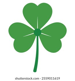 Clover leaf colofull vector flat icon