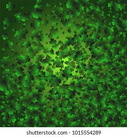 Clover leaf is a confetti which consist of many isolated elements. Stylish and beautiful clover leaf. Can be used as poster, border, background, wallpaper, card and etc