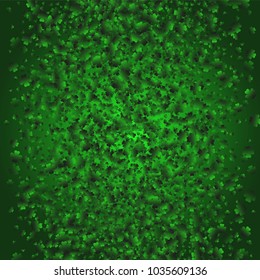 Clover leaf is a confetti which consist of many isolated elements. Stylish and beautiful clover leaf. Can be used as poster, border, background, wallpaper, card and etc