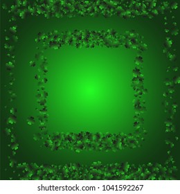 Clover leaf is a confetti which consist of many isolated elements. Stylish and beautiful clover leaf. Can be used as poster, border, background, wallpaper, card and etc