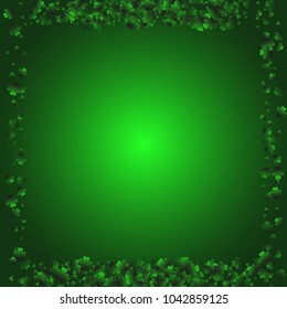 Clover leaf is a confetti which consist of many isolated elements. Stylish and beautiful clover leaf. Can be used as poster, border, background, wallpaper, card and etc