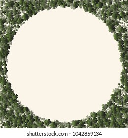 Clover leaf is a confetti which consist of many isolated elements. Stylish and beautiful clover leaf. Can be used as poster, border, background, wallpaper, card and etc