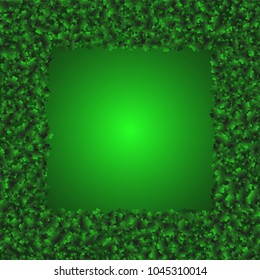 Clover leaf is a confetti which consist of many isolated elements. Stylish and beautiful clover leaf. Can be used as poster, border, background, wallpaper, card and etc