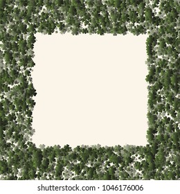 Clover leaf is a confetti which consist of many isolated elements. Stylish and beautiful clover leaf. Can be used as poster, border, background, wallpaper, card and etc