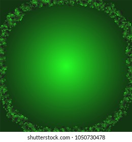 Clover leaf is a confetti which consist of many isolated elements. Stylish and beautiful clover leaf. Can be used as poster, border, background, wallpaper, card and etc
