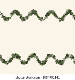 Clover leaf is a confetti which consist of many isolated elements. Stylish and beautiful clover leaf. Can be used as poster, border, background, wallpaper, card and etc