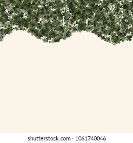 Clover leaf is a confetti which consist of many isolated elements. Stylish and beautiful clover leaf. Can be used as poster, border, background, wallpaper, card and etc