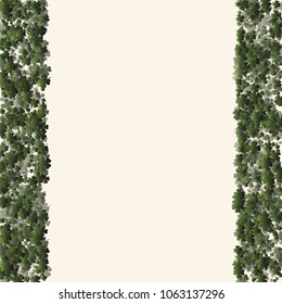 Clover leaf is a confetti which consist of many isolated elements. Stylish and beautiful clover leaf. Can be used as poster, border, background, wallpaper, card and etc