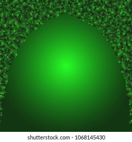 Clover leaf is a confetti which consist of many isolated elements. Stylish and beautiful clover leaf. Can be used as poster, border, background, wallpaper, card and etc