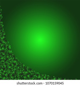 Clover leaf is a confetti which consist of many isolated elements. Stylish and beautiful clover leaf. Can be used as poster, border, background, wallpaper, card and etc