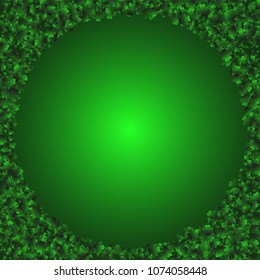 Clover leaf is a confetti which consist of many isolated elements. Stylish and beautiful clover leaf. Can be used as poster, border, background, wallpaper, card and etc