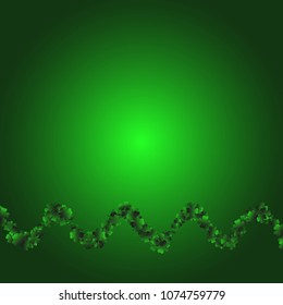 Clover leaf is a confetti which consist of many isolated elements. Stylish and beautiful clover leaf. Can be used as poster, border, background, wallpaper, card and etc