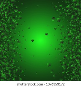 Clover leaf is a confetti which consist of many isolated elements. Stylish and beautiful clover leaf. Can be used as poster, border, background, wallpaper, card and etc