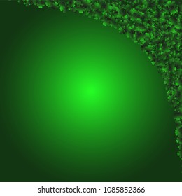 Clover leaf is a confetti which consist of many isolated elements. Stylish and beautiful clover leaf. Can be used as poster, border, background, wallpaper, card and etc