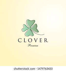 clover leaf design logo and template