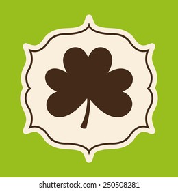 clover leaf design, vector illustration eps10 graphic 