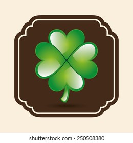 clover leaf design, vector illustration eps10 graphic 