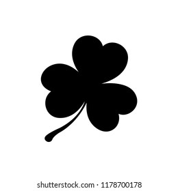 Clover leaf flat icon vector