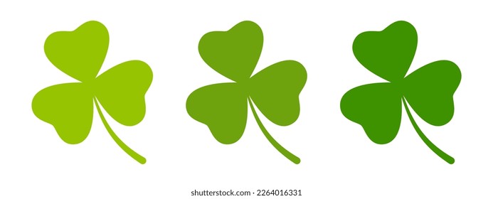 Clover Leaf in flat style isolated