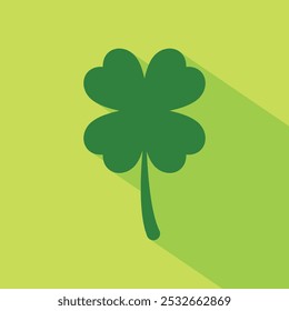 Clover leaf flat vector design isolated on a background