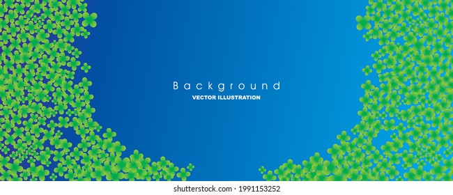 Marco de brillo de hoja de trébol. Plantillas para vales, anuncios comerciales personalizados, banners. Bienvenida a los antecedentes del día de san patrick