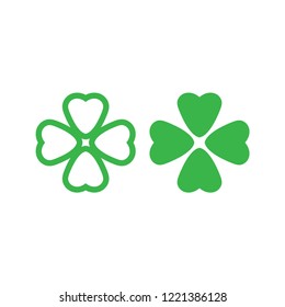 Clover leaf graphic design template vector illustration
