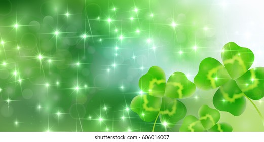 Clover leaf grass background