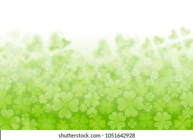 Clover Leaf Green Background