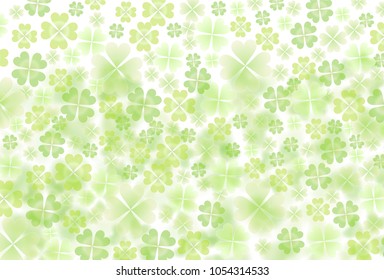 Clover leaf green background