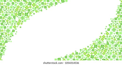 Clover leaf green background