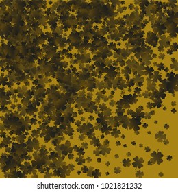 Clover leaf green is a confetti which consist of many isolated elements. Stylish and beautiful clover leaf green. Can be used as poster, border, background, wallpaper, card and etc
