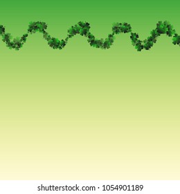 Clover leaf green is a confetti which consist of many isolated elements. Stylish and beautiful clover leaf green. Can be used as poster, border, background, wallpaper, card and etc