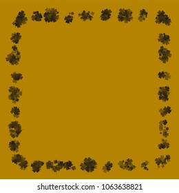 Clover leaf green is a confetti which consist of many isolated elements. Stylish and beautiful clover leaf green. Can be used as poster, border, background, wallpaper, card and etc
