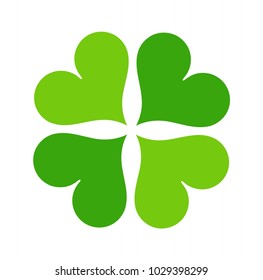 Clover leaf green icon illustration