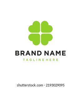 Clover leaf Green Logo Template
