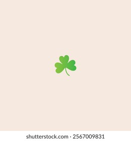 Clover leaf icon flat vector design.