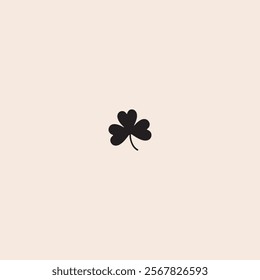 Clover leaf icon flat vector design.