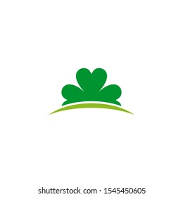 Clover leaf icon logo design inspiration vector template