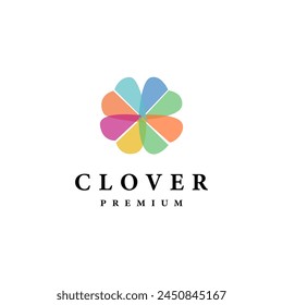 clover leaf icon logo design 3