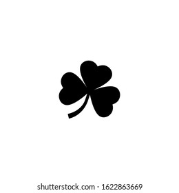 Clover leaf icon silhouette simple design