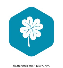 Clover leaf icon. Simple illustration of clover leaf vector icon for web