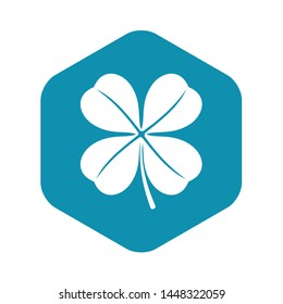 Clover leaf icon. Simple illustration of clover leaf vector icon for web