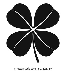 Clover leaf icon. Simple illustration of clover leaf vector icon for web