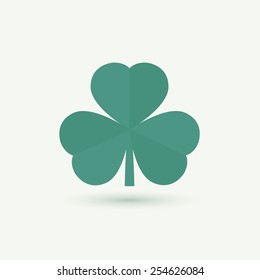 Clover leaf icon. Vector illustration, EPS 10.