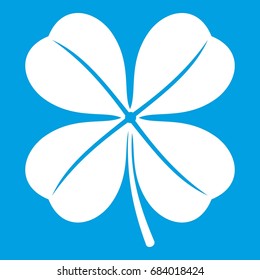 Clover leaf icon white