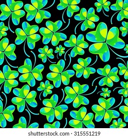 clover leaf illustration luck irish vector nature