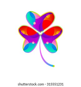 clover leaf illustration luck irish vector nature