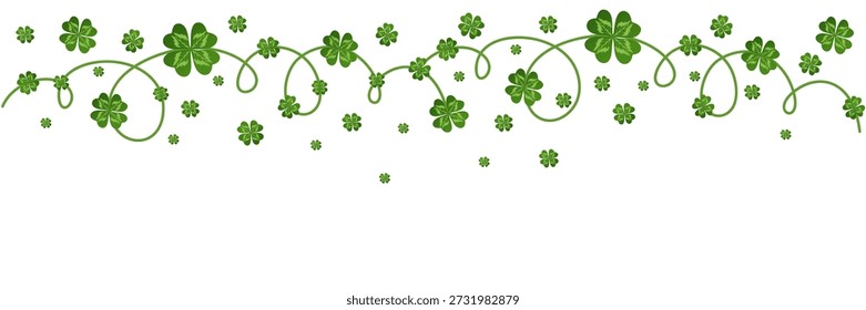Clover leaf illustration vector design for St. Patrick's Day