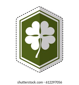 clover leaf isolated icon