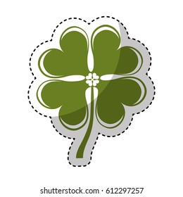 clover leaf isolated icon